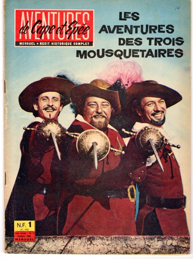 AVENTURES DE CAPE ET DEPEE magazine side cover Issue 1 October 1962