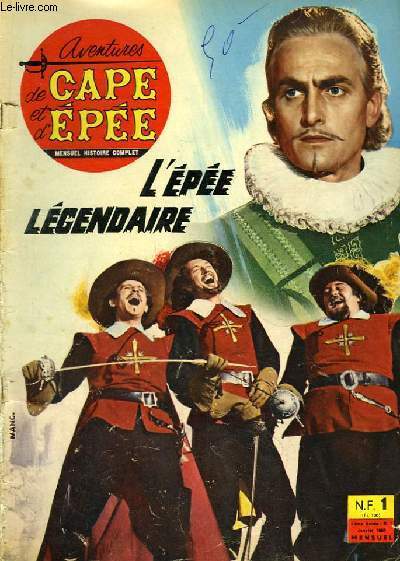 AVENTURES DE CAPE ET DEPEE magazine side cover January 1963