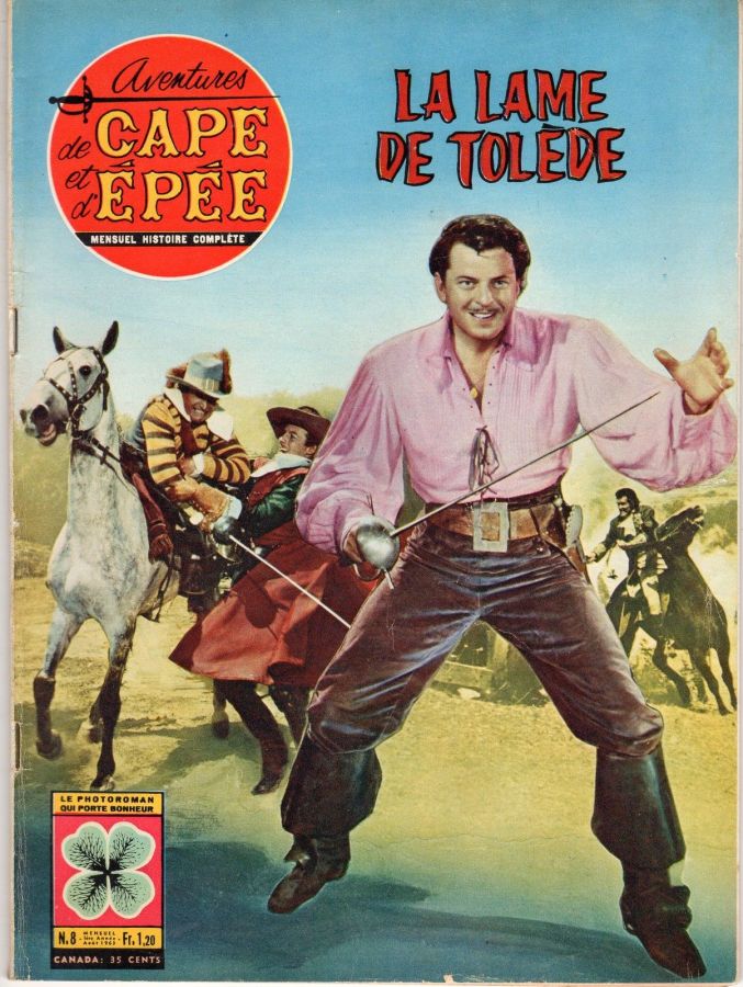 AVENTURES DE CAPE ET DEPEE magazine side cover August 1963