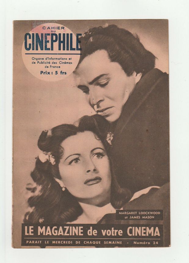 HEBDO CINEPHILE magazine side cover Issue 24   1945