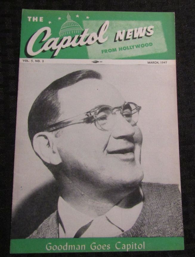 CAPITOL NEWS magazine side cover  March 1947