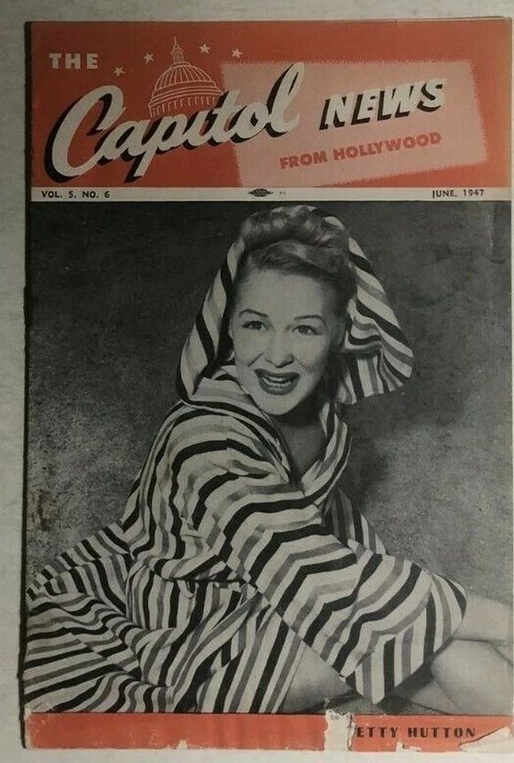 CAPITOL NEWS magazine side cover  June 1947