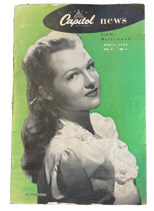 CAPITOL NEWS magazine side cover  April 1948