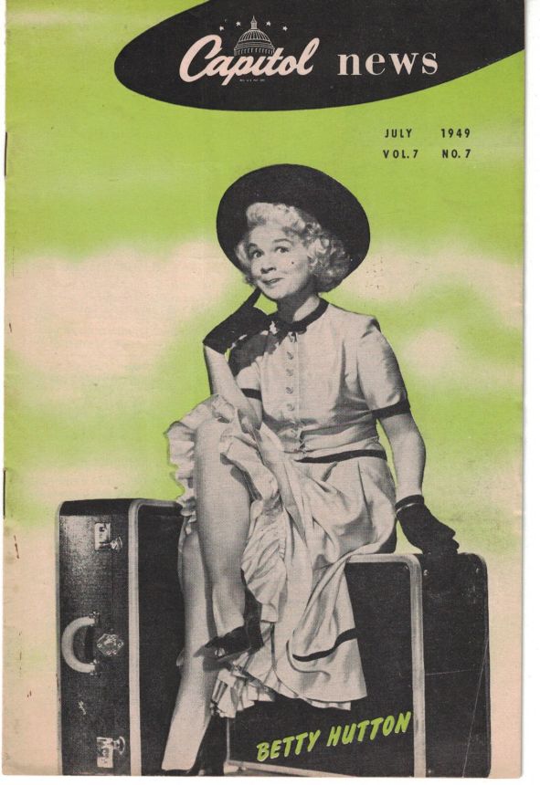 CAPITOL NEWS magazine side cover  July 1949