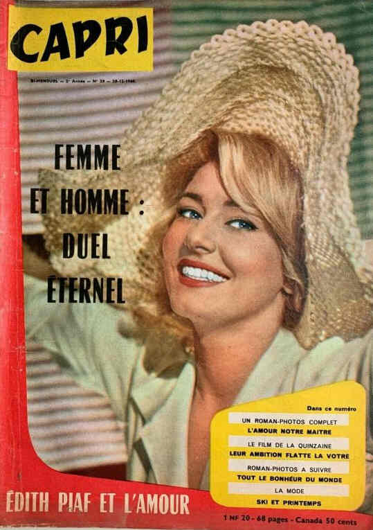 CAPRI magazine side cover Issue 29 28 December 1960