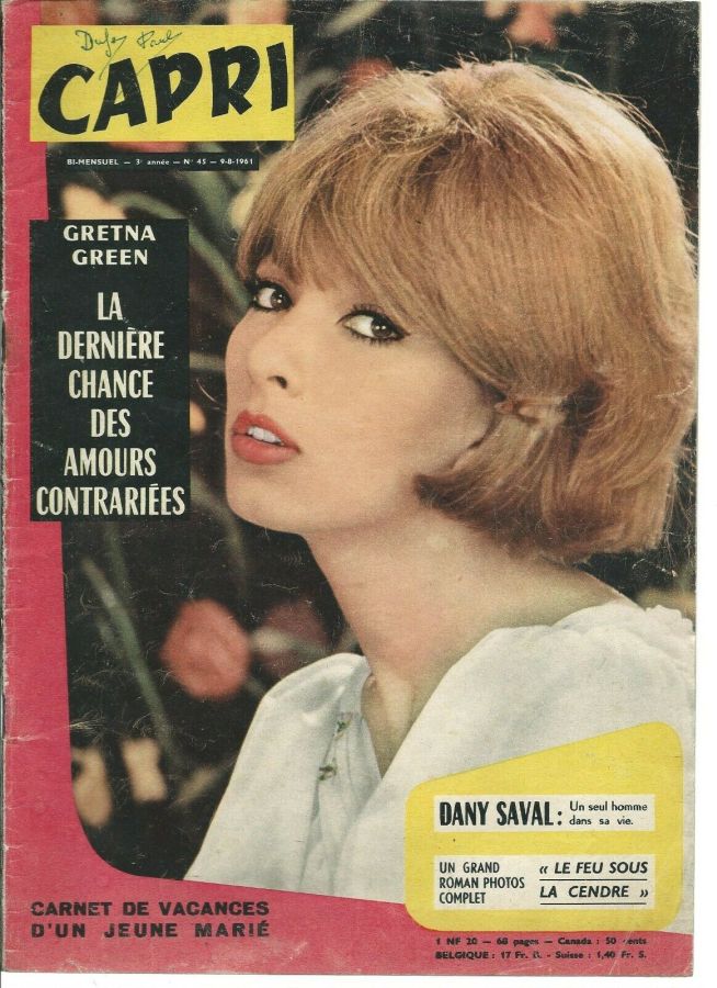 CAPRI magazine side cover Issue 45 9 August 1961