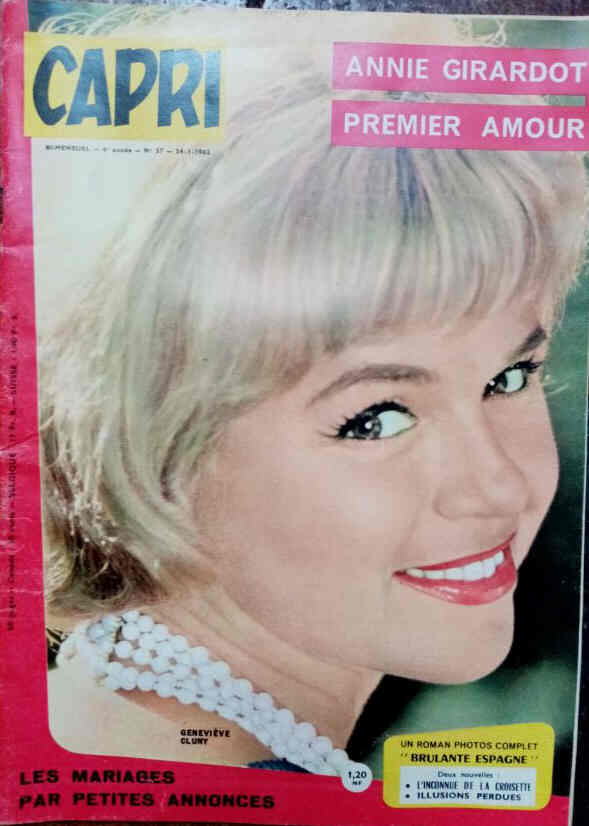 CAPRI magazine side cover Issue 57 24 January 1962