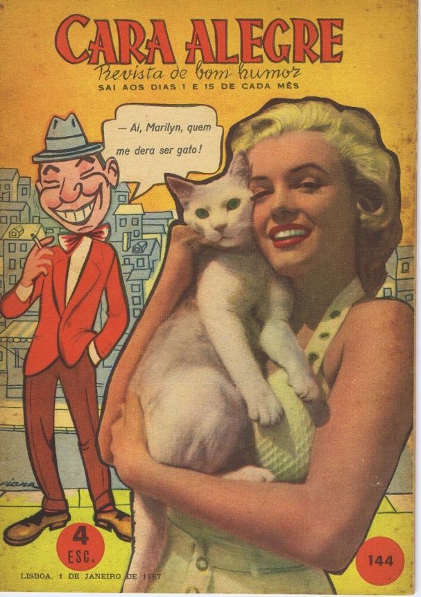 CARA ALEGRE magazine side cover Issue 144 1 January 1957