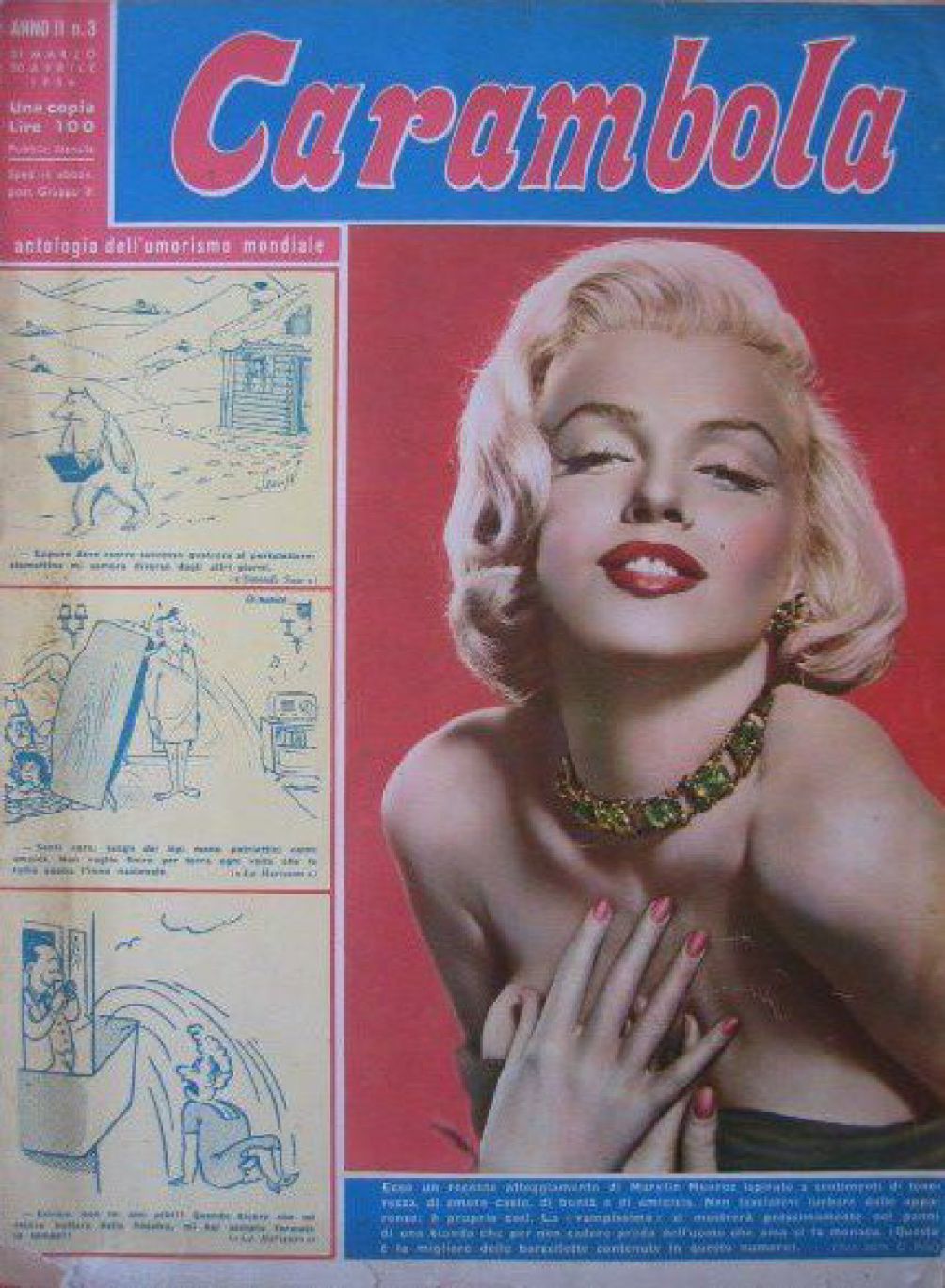 CARAMBOLA magazine side cover  Vol 2 No  3 30 April 1954