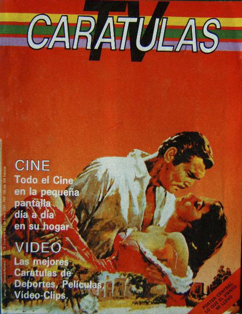 CARATULAS TV magazine side cover Issue 1 26 December 1988