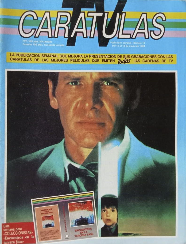 CARATULAS TV magazine side cover Issue 12 13 March 1989