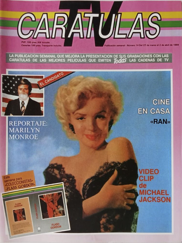 CARATULAS TV magazine side cover Issue 14 27 March 1989
