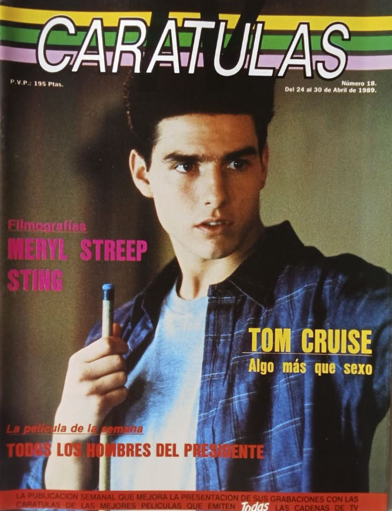 CARATULAS TV magazine side cover Issue 18 24 April 1989