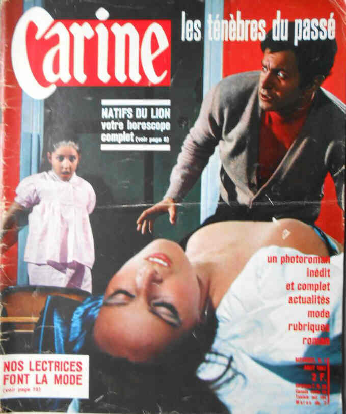 CARINE magazine side cover Issue 1  August 1967
