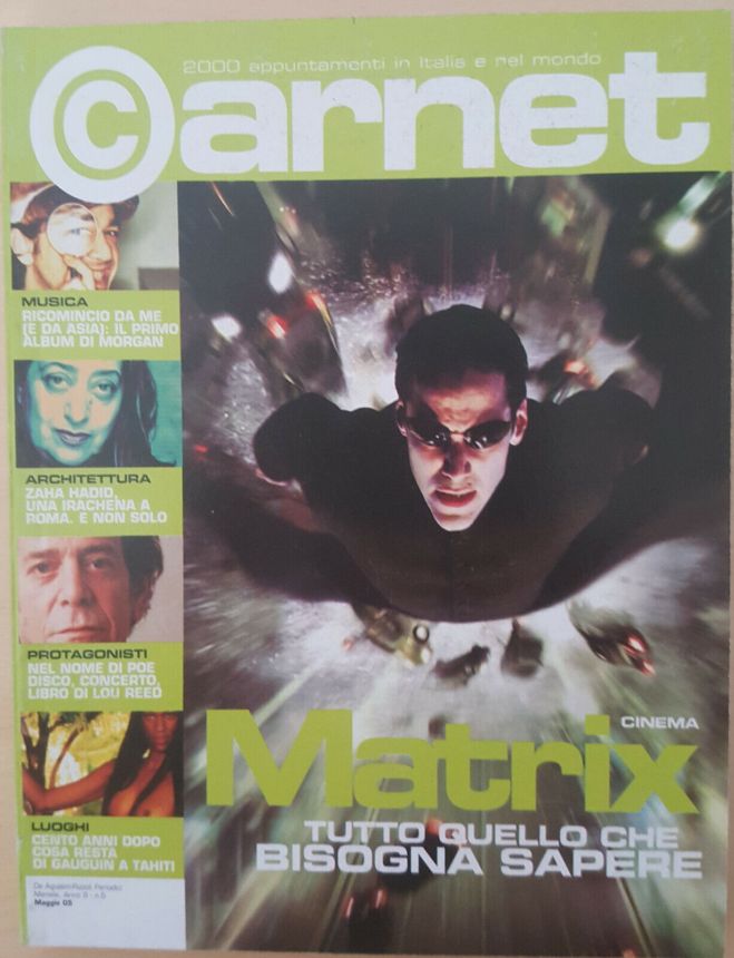 CARNET CINEMA magazine side cover  March/May 2003