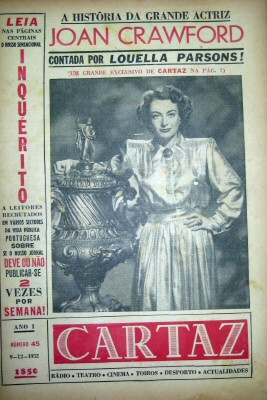 CARTAZ magazine side cover  Vol 1 No  45 9 December 1952