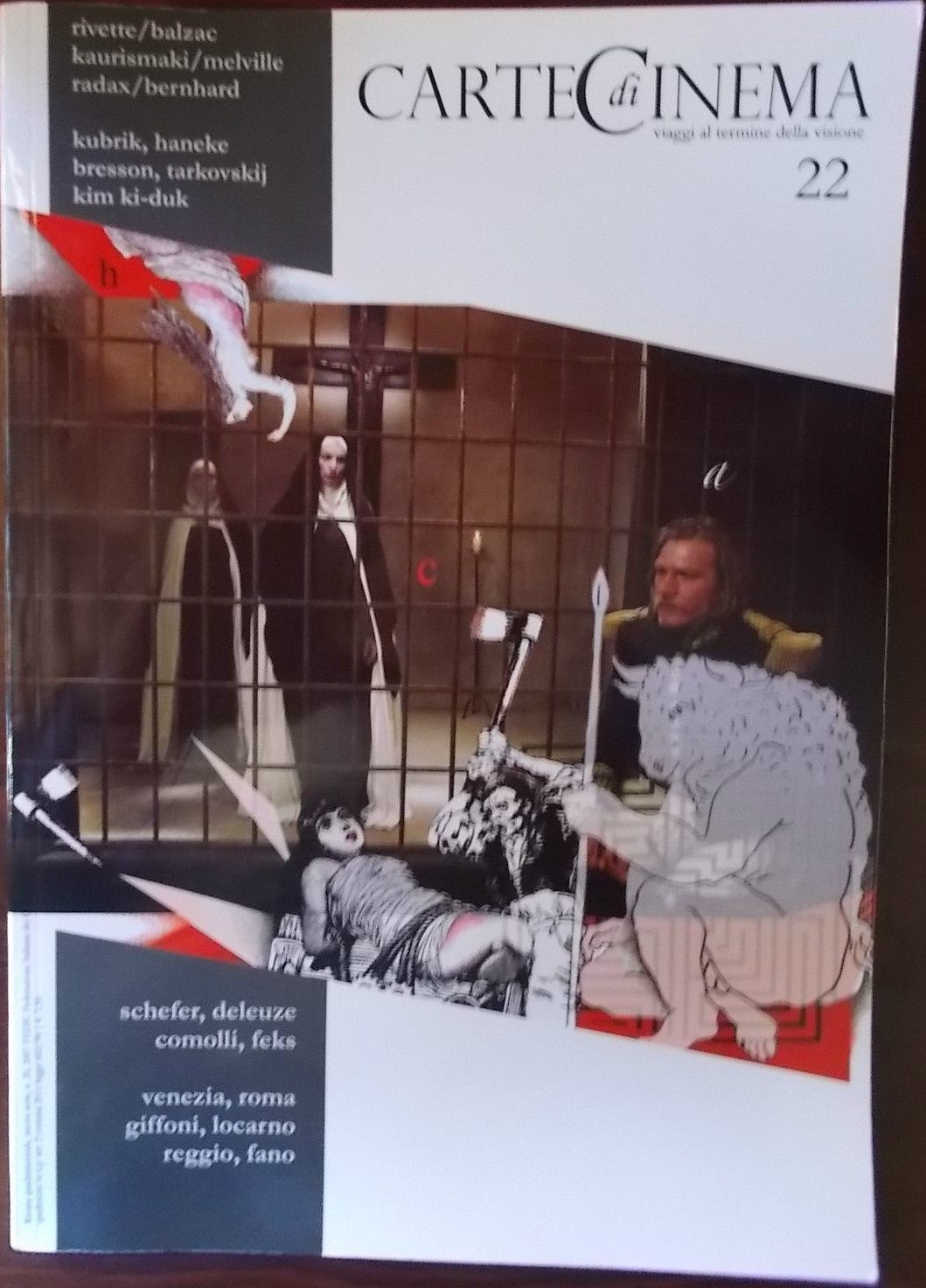 CARTE DI CINEMA magazine side cover Issue 22 January/April 2008