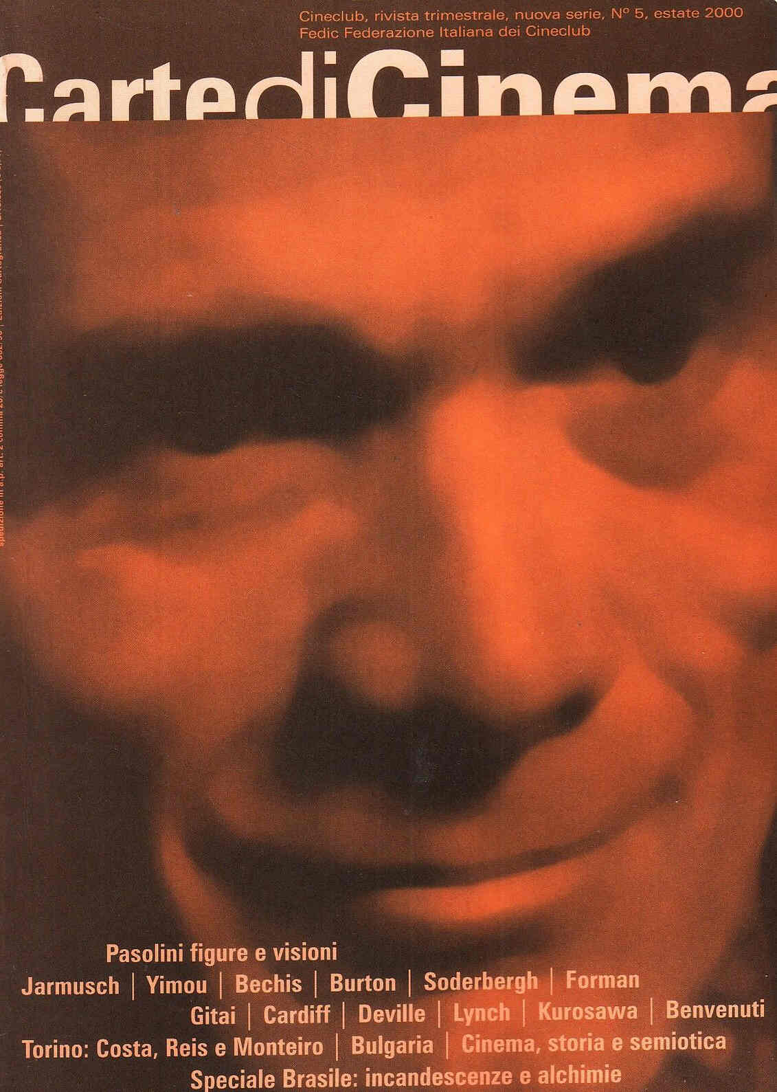 CARTE DI CINEMA magazine side cover Issue 5 Summer 2000