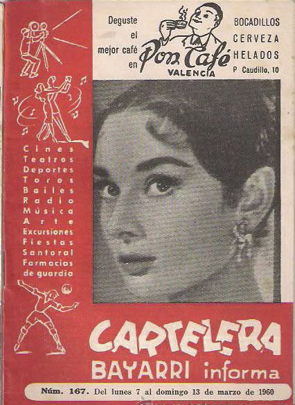CARTELERA BAYARRI magazine side cover Issue 167  March 1960