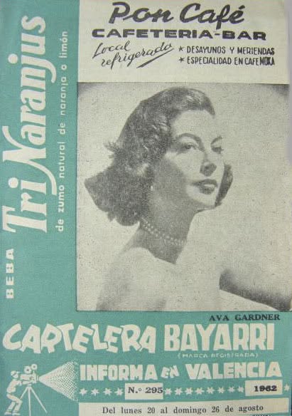 CARTELERA BAYARRI magazine side cover Issue 295  August 1962