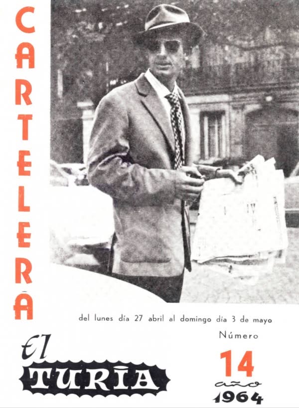 CARTELERA TURIA magazine side cover Issue 14 27 April 1964