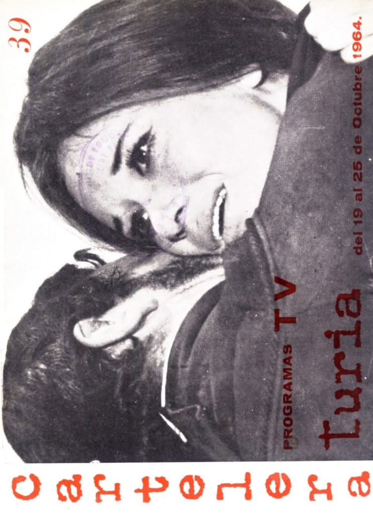 CARTELERA TURIA magazine side cover Issue 39 19 October 1964