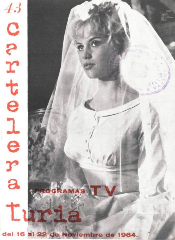 CARTELERA TURIA magazine side cover Issue 43 16 November 1964