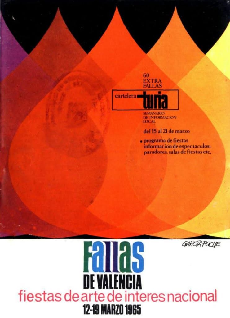 CARTELERA TURIA magazine side cover Issue 60 15 March 1965