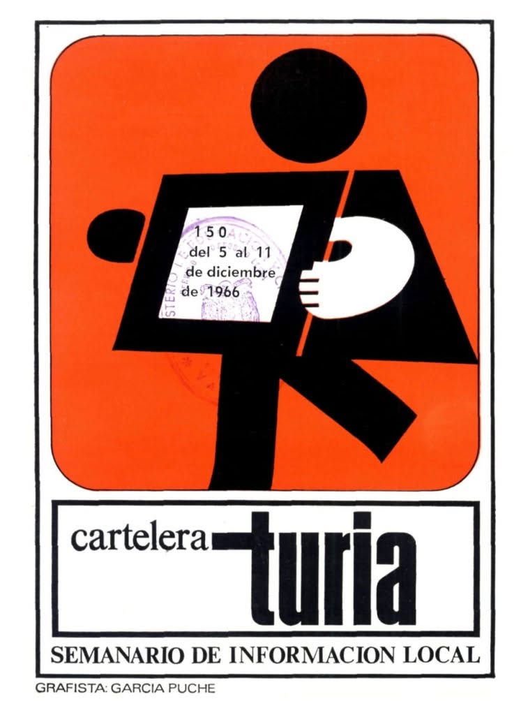 CARTELERA TURIA magazine side cover Issue 150 5 December 1966