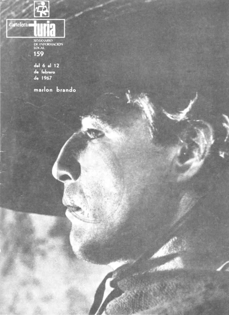 CARTELERA TURIA magazine side cover Issue 159 6 February 1967