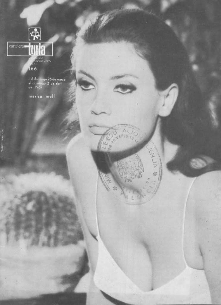 CARTELERA TURIA magazine side cover Issue 166 26 March 1967