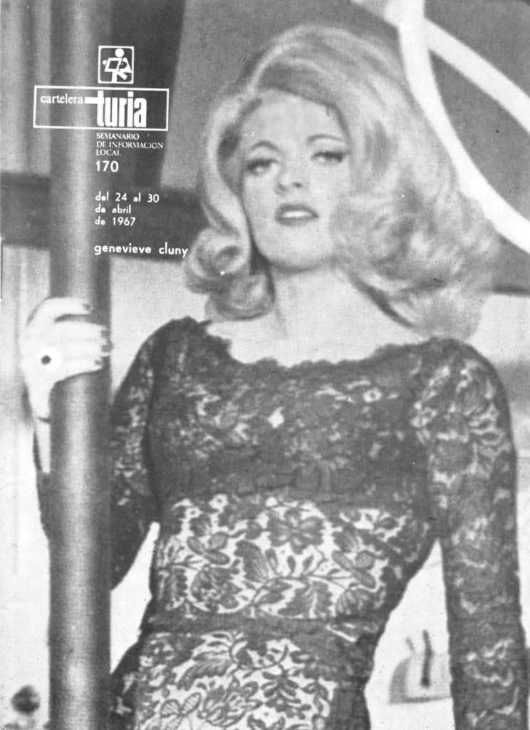 CARTELERA TURIA magazine side cover Issue 170 24 April 1967