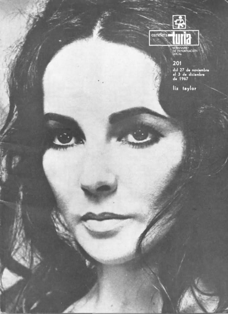 CARTELERA TURIA magazine side cover Issue 201 27 November 1967