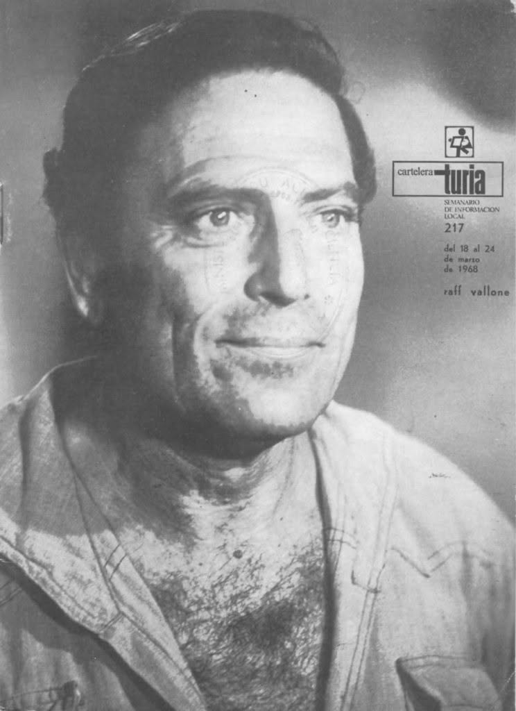 CARTELERA TURIA magazine side cover Issue 217 18 March 1968