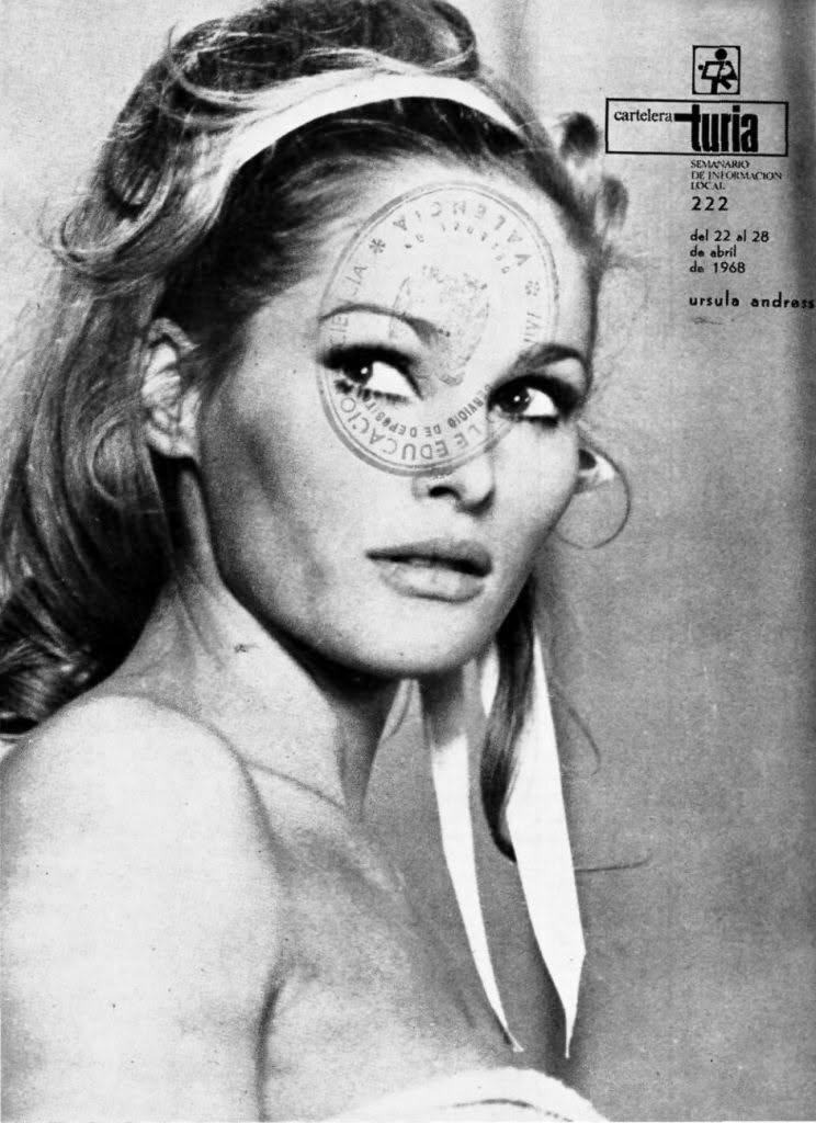 CARTELERA TURIA magazine side cover Issue 222 22 April 1968