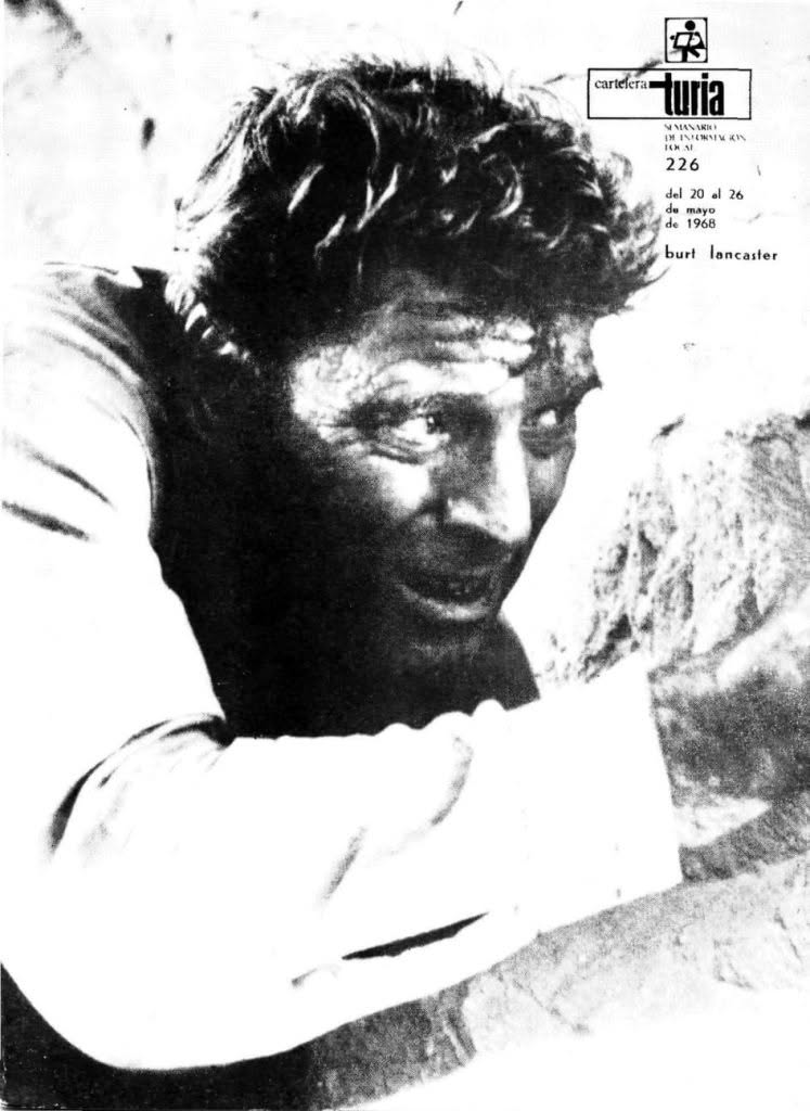 CARTELERA TURIA magazine side cover Issue 226 20 May 1968