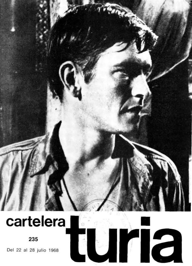CARTELERA TURIA magazine side cover Issue 235 22 July 1968
