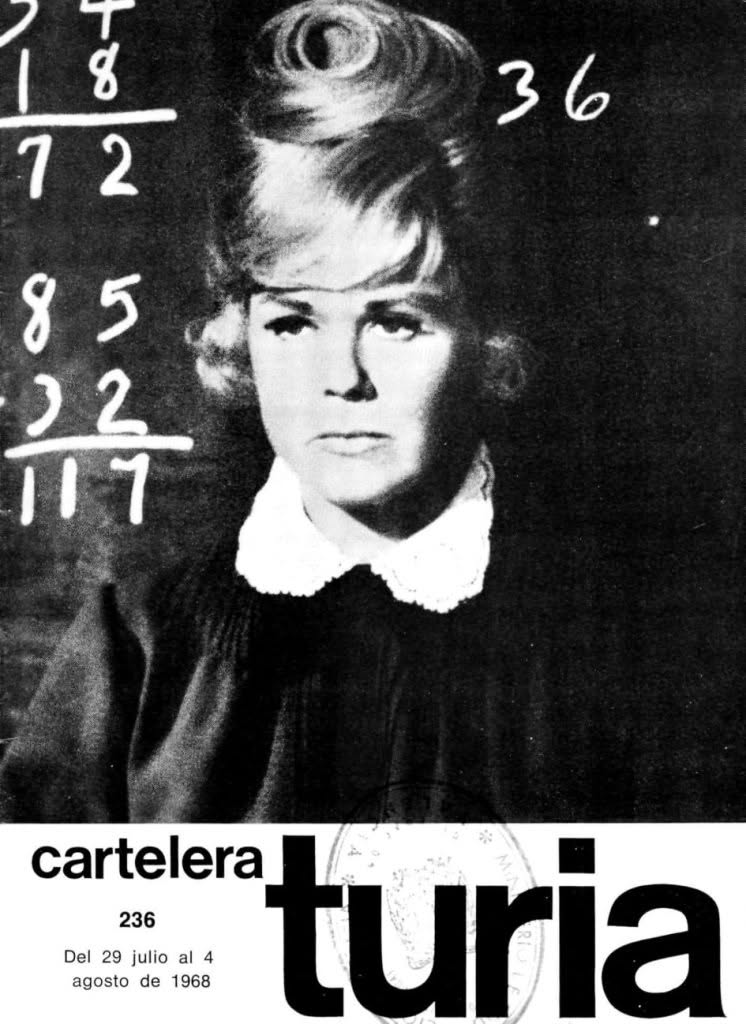 CARTELERA TURIA magazine side cover Issue 236 29 July 1968