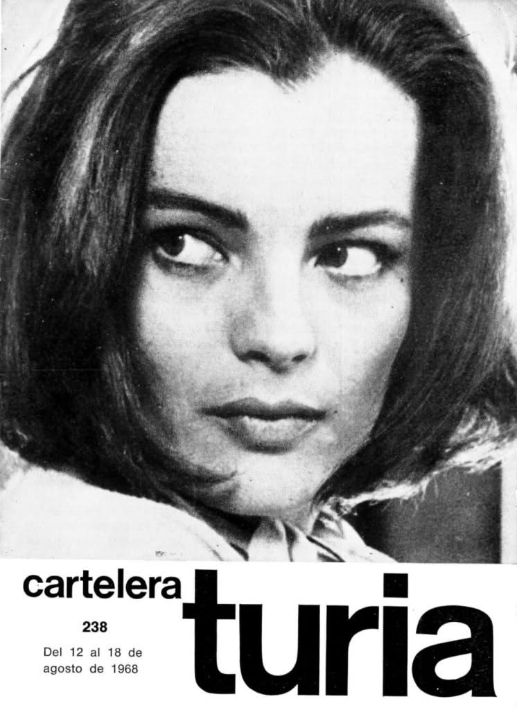 CARTELERA TURIA magazine side cover Issue 238 12 August 1968