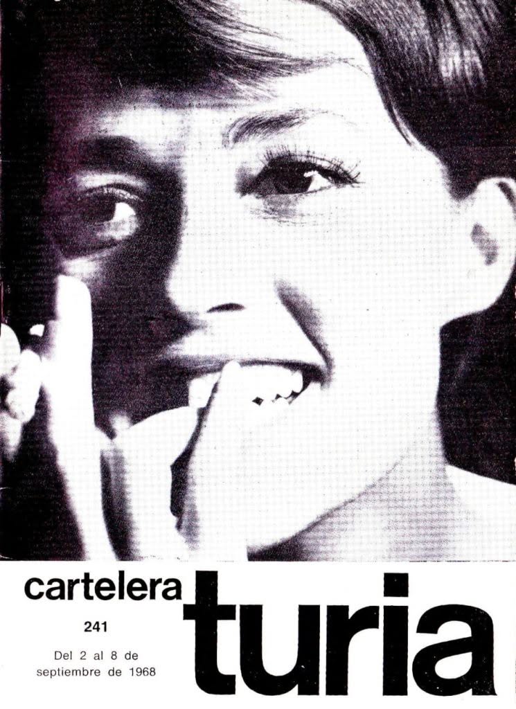 CARTELERA TURIA magazine side cover Issue 241 2 September 1968