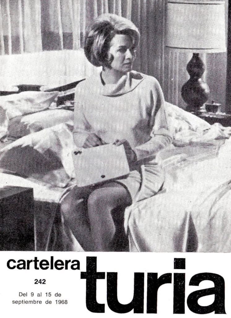 CARTELERA TURIA magazine side cover Issue 242 9 September 1968