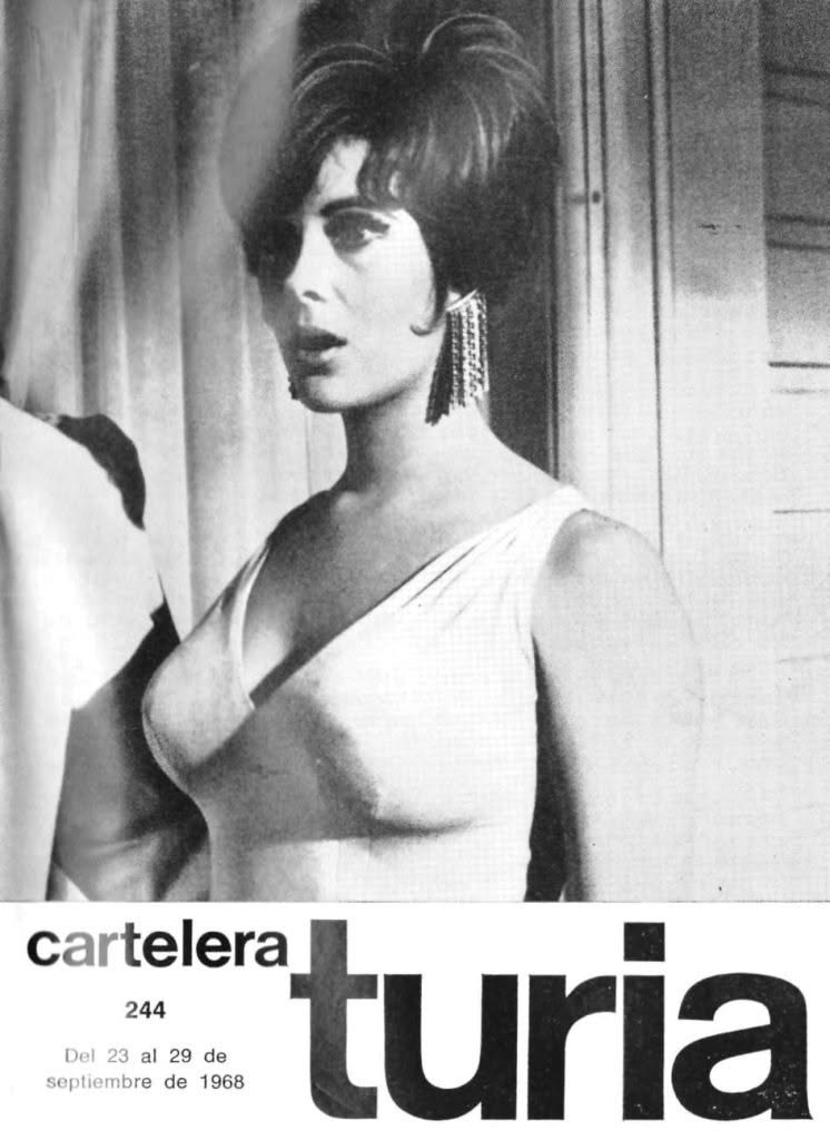 CARTELERA TURIA magazine side cover Issue 244 23 September 1968