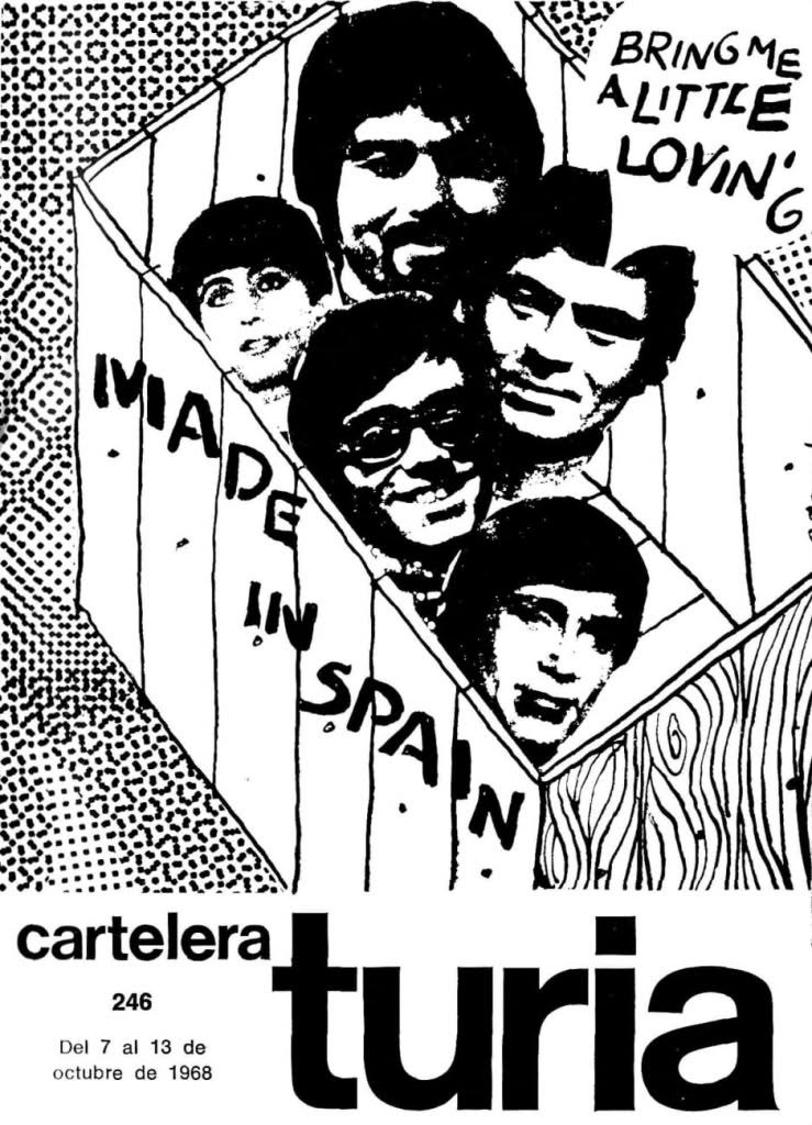 CARTELERA TURIA magazine side cover Issue 246 7 October 1968