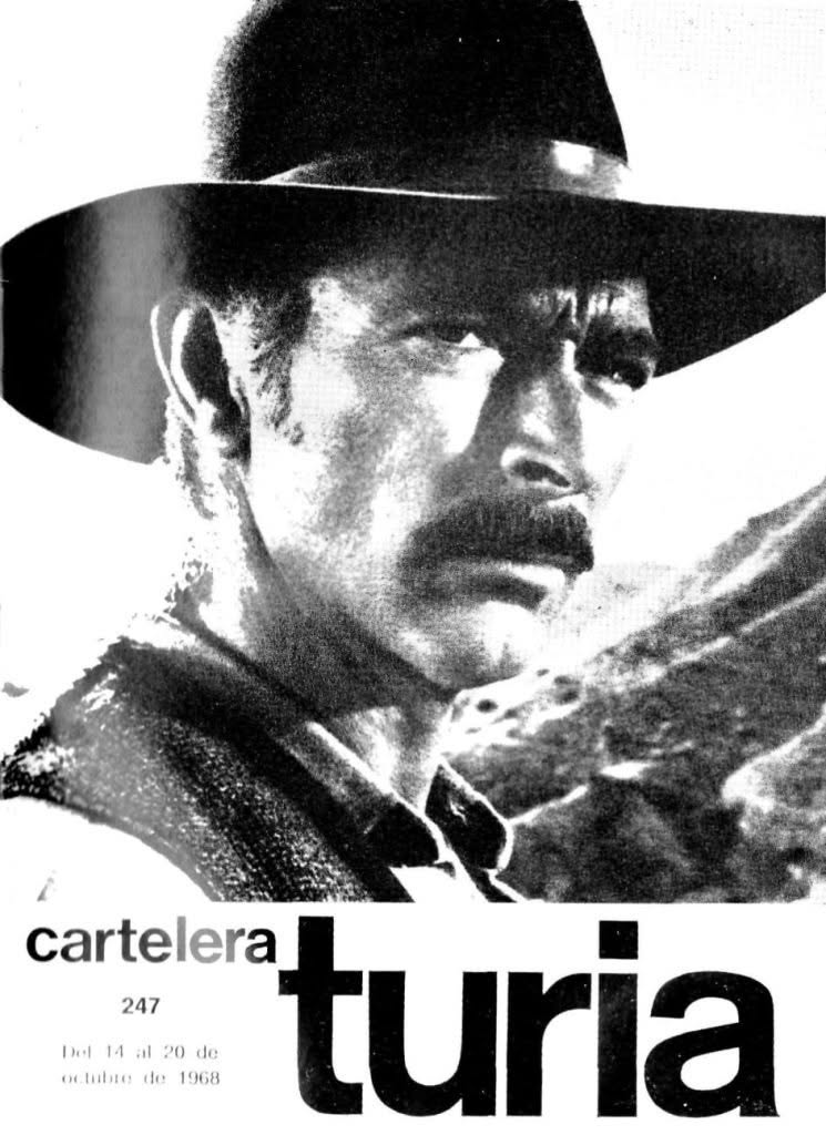 CARTELERA TURIA magazine side cover Issue 247 14 October 1968