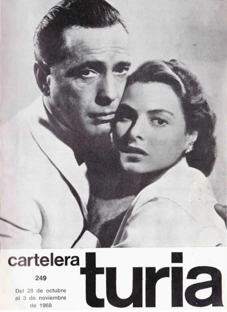 CARTELERA TURIA magazine side cover Issue 249 28 October 1968