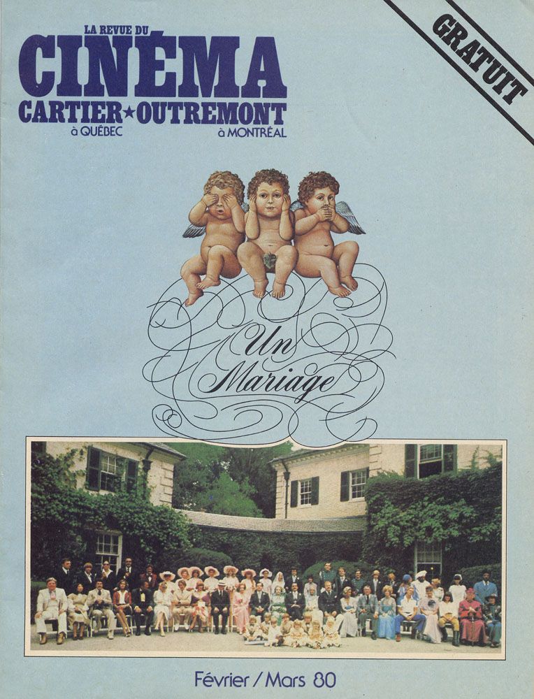 CINEMA CARTIER magazine side cover Issue 30 February/March 1980