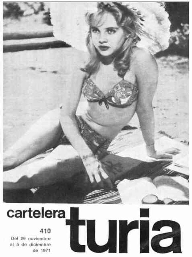 CARTELERA TURIA magazine side cover Issue 410 29 November 1971