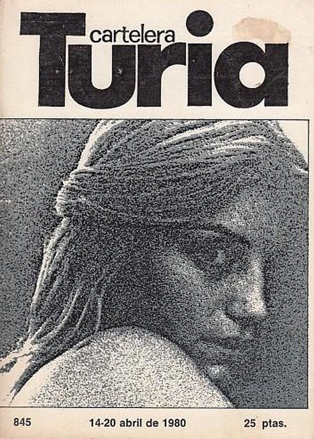 CARTELERA TURIA magazine side cover Issue 845 14 April 1980