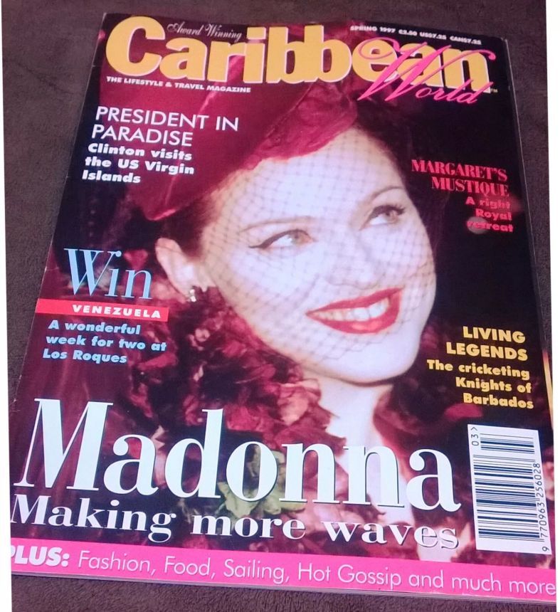 CARIBBEAN WORLD magazine side cover Spring 1997