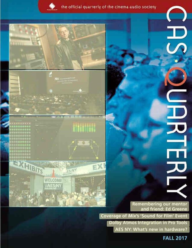 CAS.QUARTERLY magazine side cover Fall 2017